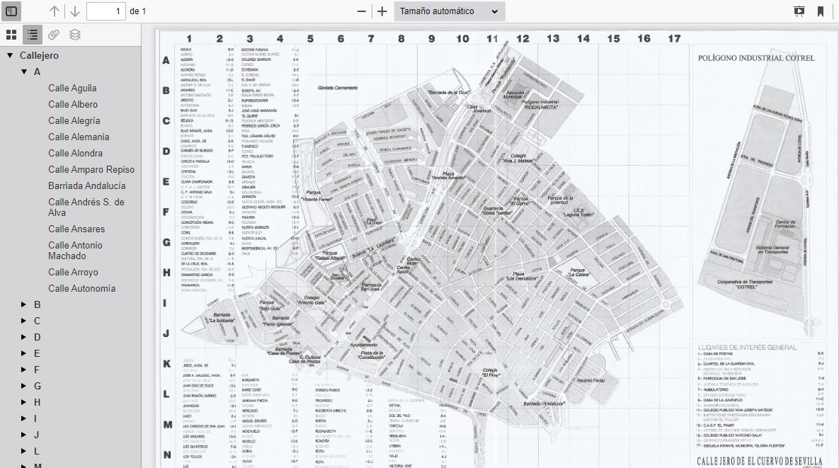 Mapa Callejero PDF para PC – El Cuervo de Sevilla - Guía Digital – El ...