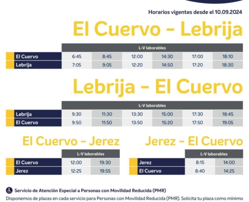 Horario Autobuses El Cuervo
